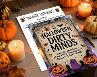Halloween Dirty Minds Spiel | Druckbare Erwachsenen-Party | Sofortdownload | Ladies & Girls Night Eisbrecher | Lustige Halloween-Aktivität