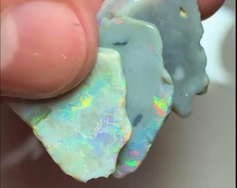 Dark Lightning Ridge Opal Rub - Premium Rough Opal Gem