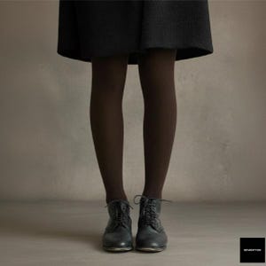 50% Cashmere and Wool Tights – Warm, Soft, Opaque, Elegant Winter Tights, Sizes S - 2XL. Dark Chocolate