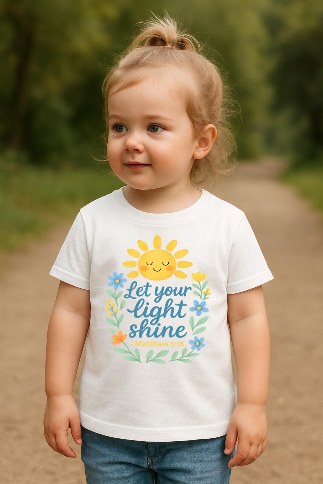 Let Your Light Shine Toddler Shirt | Bible Verse Matthew 5:16 ...