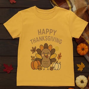 Toddler Thanksgiving T-Shirt | Turkey Fall Kids Tee