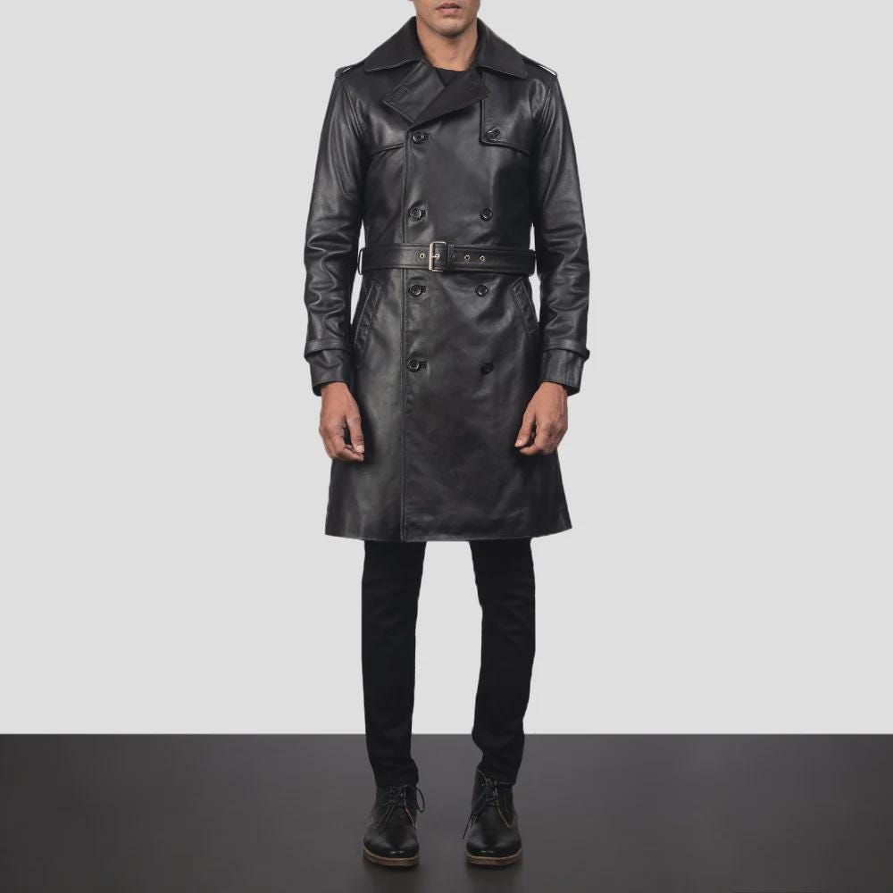 Leather duster coat - Etsy 日本