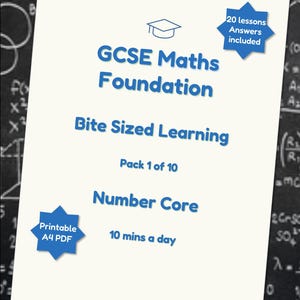 GCSE Maths Revision | Number Core, 20-Day Practice (Printable PDF)
