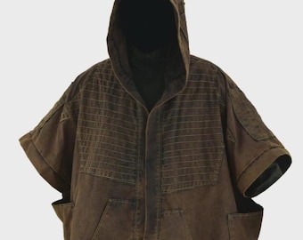Mandalorian Poncho Shawl, Star Wars Beskar Cosplay Costume