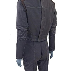 Bo-Katan Kryze Cosplay Costume | 3-Piece Mandalorian Flight Suit with Vest | Star Wars Female Bounty Hunter Outfit image 4