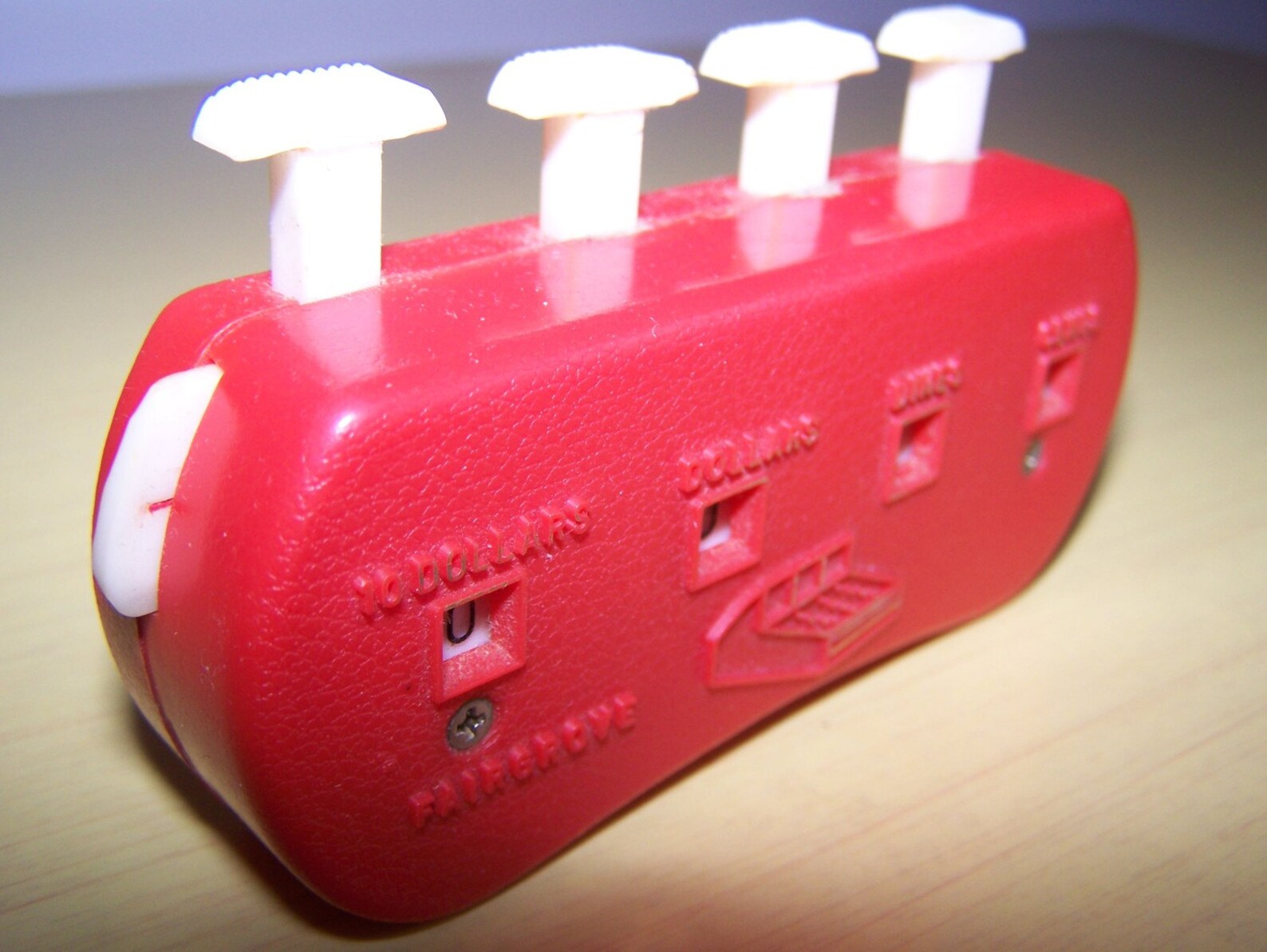 Red Handheld Grocery Counter Vintage Money Calculator Clicker Etsy