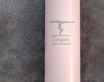 Bicchiere personalizzato inciso al laser: tazza da viaggio in acciaio inossidabile personalizzata con nome, monogramma o logo / regalo per lui, per lei, per matrimonio o per lavoro