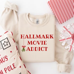 Hallmark Movie Addict kerstsweater: gezellige katoenmix