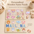 Personalized Wooden Name Puzzle | Custom Montessori Toy | Toddler Learning Toy | Baby Shower Gift | 1st Birthday Gift | Nursery Decor