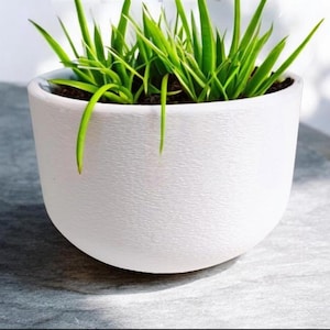Matte Minimalist Plant Pot | Modern Textured Flower Pot, Scandinavian Home Decor