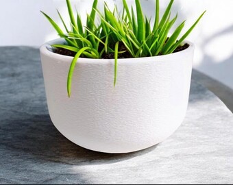 Maceta minimalista mate / Maceta moderna con textura, decoración escandinava para el hogar