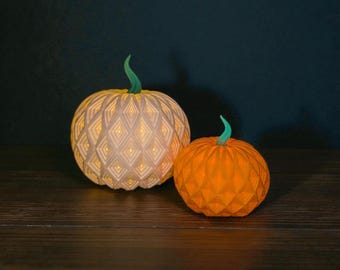 Portavelas LED con forma de calabaza - Decoración de otoño para Halloween