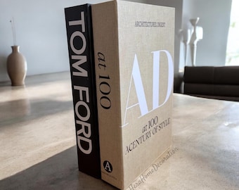 Boîte à livres Tom Ford : Rangement décoratif dissimulé - Décoration d'intérieur artisanale