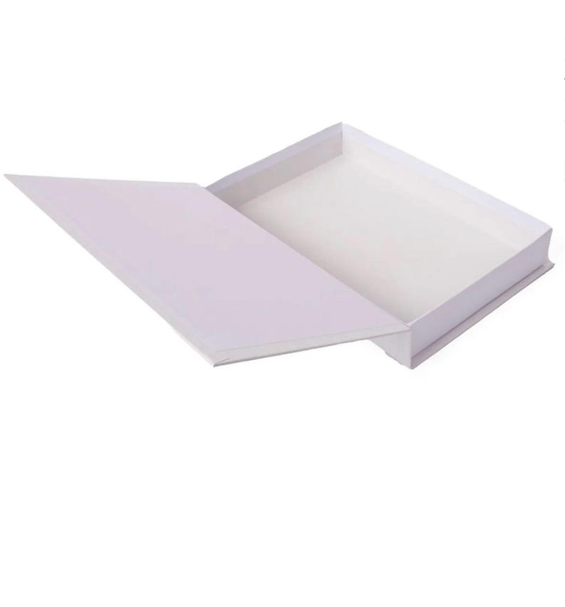 K&ouml;nnte beinhalten: Eine wei&szlig;e, offene Box mit teilweise ge&ouml;ffnetem Deckel. Die Box ist rechteckig mit leicht strukturierter Oberfl&auml;che. Das Innere der Box ist ebenfalls wei&szlig;. Der Deckel ist abgewinkelt und gibt den Blick ins Innere frei.