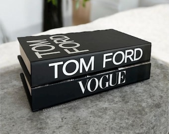 Caixa de livros Tom Ford: armazenamento oculto, decoração de luxo para casa