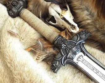 Conan The Barbarian Sword - Legend of Conan Atlantean Swords Replica, Inspired from Movie, Halloween Costume, Christmas Gift, Birthday Gifts