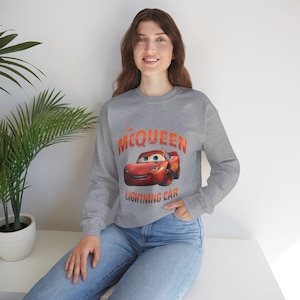 Lightning McQueen sweatshirt Her Lightning McQueen Valentines Day Couple T-Shirt McQueen image 7