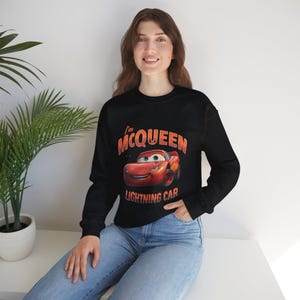 Lightning McQueen sweatshirt Her Lightning McQueen Valentines Day Couple T-Shirt McQueen image 5