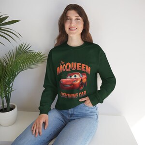 Lightning McQueen sweatshirt Her Lightning McQueen Valentines Day Couple T-Shirt McQueen image 8