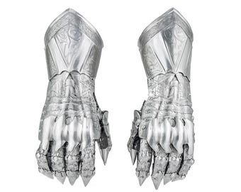 Handgefertigte Mittelalterliche Stahlhandschuhe, Panzerhandschuhe für Cosplay LARP, Ritterklauen-Handschuhe