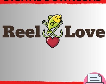 Reel Love PNG , Boys Valentines Fishing Sublimation Design, Kid Fishing T-Shirt, Funny Fisherman for Hunting Lovers Digital Download