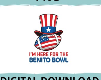 Benito Bowl PNG Team Benito Football Sublimation Design, Game Day Halftime Show PNG, Puerto Rico Flag Sports Fan Shirt Graphic, Retro PNG