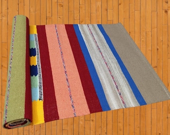 Organic Cotton Yoga Mat – Handwoven Jute Blend, Eco-Friendly