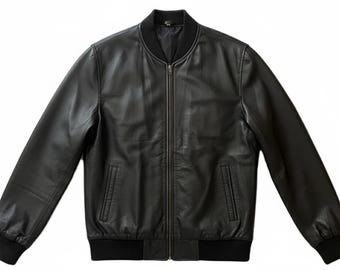 Sheep Leather Bomber Jacket