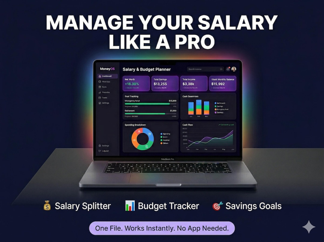 Budget Planner Digital Download, Personal Finance Tracker HTML, Expense ...