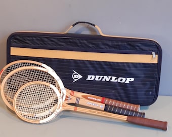 ヴィンテージ木製テニスラケット2本セット - クラシックレトロスポーツ