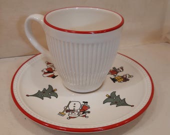 Wedgwood Christmas Cup and Saucer Dinnerware