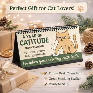 Calendrier de bureau Catitude 2026 | Calendrier de bureau
