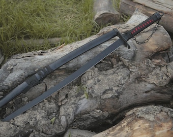 Ichigo Kurosaki, Zangetsu Sword, Bleach, Cosplay, Katana, Anime Prop, Handcrafted, Gift for Valentine