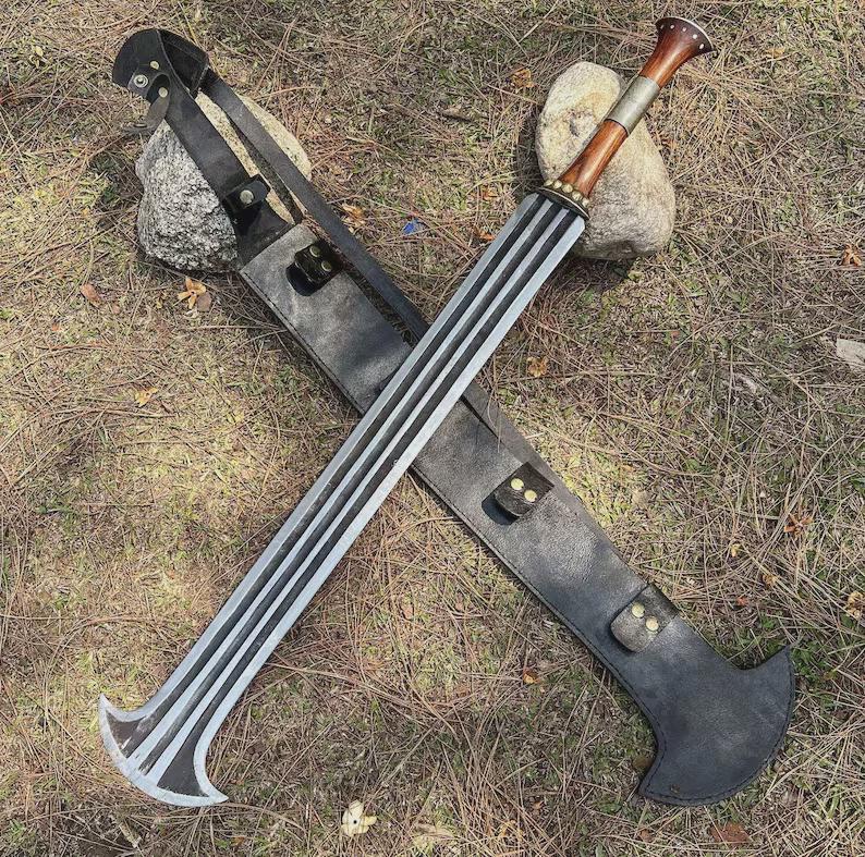 Hand Forged Konda Ikakalaka African Sword - 5160 High Carbon Steel