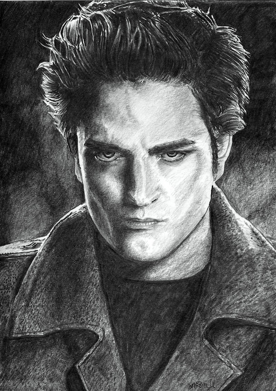 TWILIGHT Robert Pattinson / Edward Cullen A4 A3 or A2 Size Limited Edition  Print of My Original Pencil Drawing From Russellart - Etsy