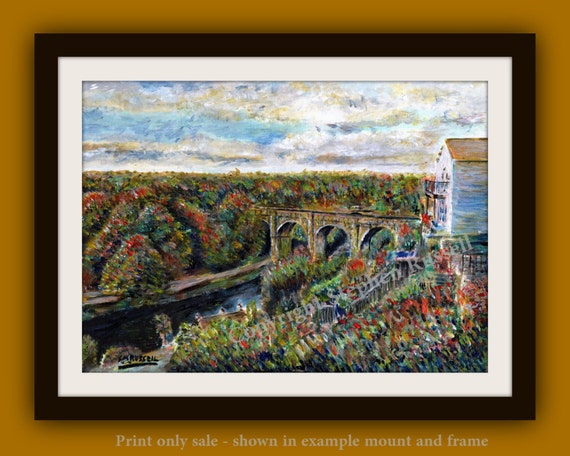Yorkshire Railway Travel Vacation Holiday A3 Art Poster Print Knaresborough