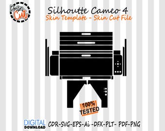 Plantilla de piel para Silhoutte Cameo 4, diseño de piel vectorial, archivo de troqueles de piel, piel SVG, Cricut, Silhouette, archivo de corte de piel para Silhoutte Cameo 4
