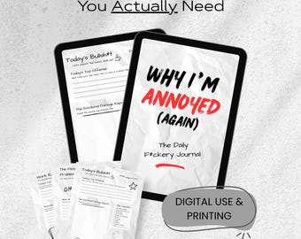 Sarkastisches Digitales Journal | Anti-Dankbarkeit Notizbuch | Lustig zum Auslüften, Rants & Selbstreflexion