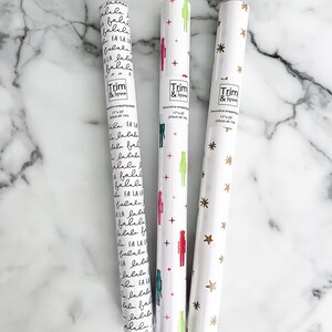 Colorful Nutcracker Set - 3 Rolls of Wrapping Paper