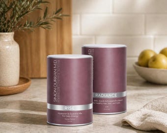 RADIANCE, RISE duo completo para suporte de colágeno e proteção antienvelhecimento.