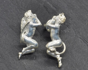 Angel & Devil Whisper In Your Ears Gothic Earrings