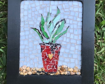 Succulent Art Mosic Plant Gardener's Gift