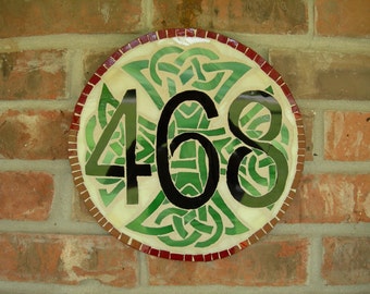 Custom House Numbers Mosaic