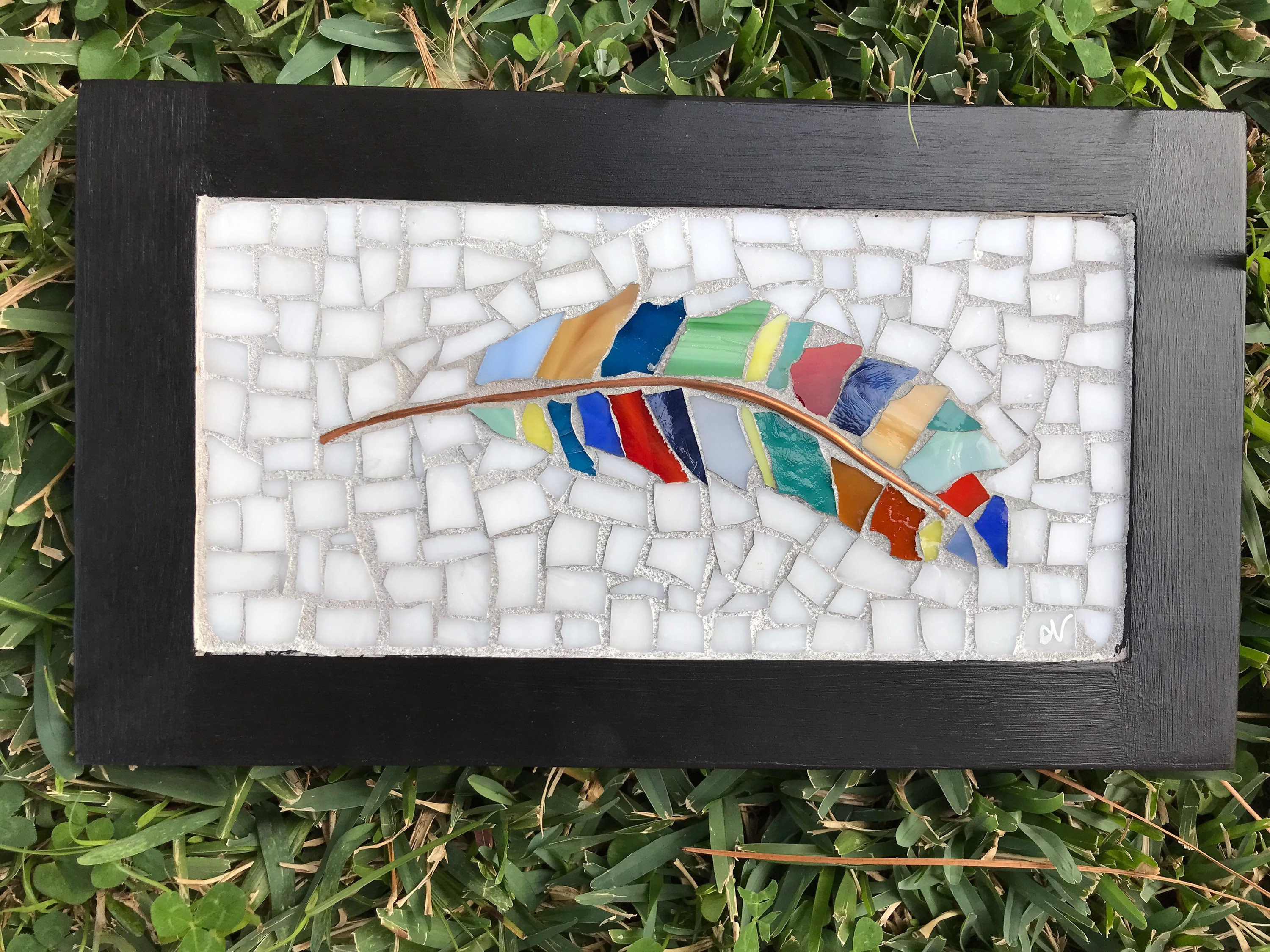 NEWDEZHI Mosaic Kits for Adults, Bright Feather DIY Mosaic Kit, Creativity  DIY Mosaic Family Kit, Christmas Ornaments Mosaic Kit, Glass Mosaic Arts
