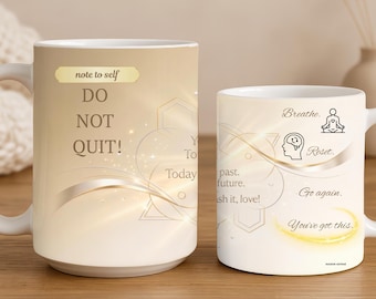 Personalized Affirmation Coffee Mug – Mental Health Gift