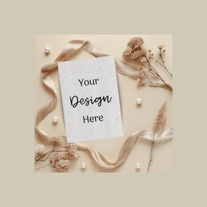 Champagne Pearl Mockup Bundle | Luxury Flat Lay Mockups | Neutral Silk & Pearl Styling | 35 Images
