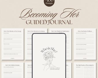 Becoming Her Journal • Feminine Energy Workbook for High Value Women
