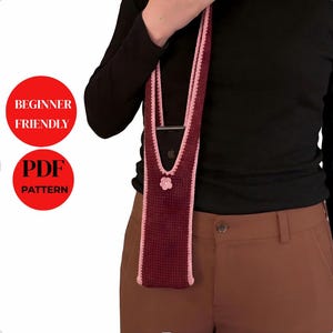Patroon gehaakte amigurumi crossbody telefoonhouder (pdf)