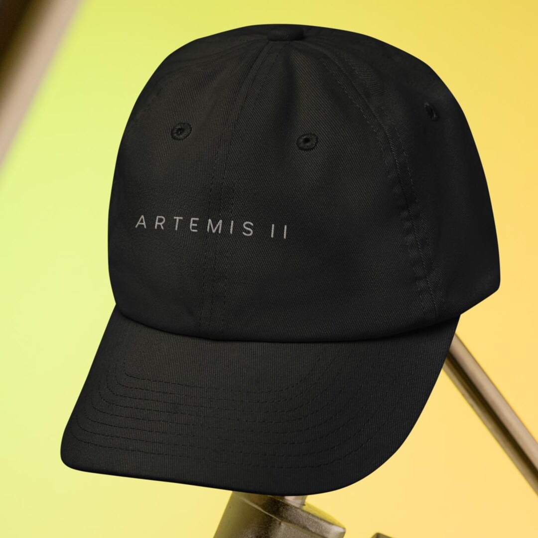 Artemis II Embroidered Text Dad Cap | NASA Mission Baseball Hat - Etsy