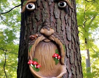 Comedero para pájaros con forma de árbol: una escultura de jardín caprichosa